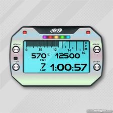 RAINBOW CHROME STYLE GEL STICKER FOR MYCHRON 5 - KARTING