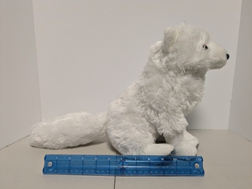 Wild Republic White Arctic Fox Stuffed Animal Plush Wild Animal 10" - Picture 2 of 5