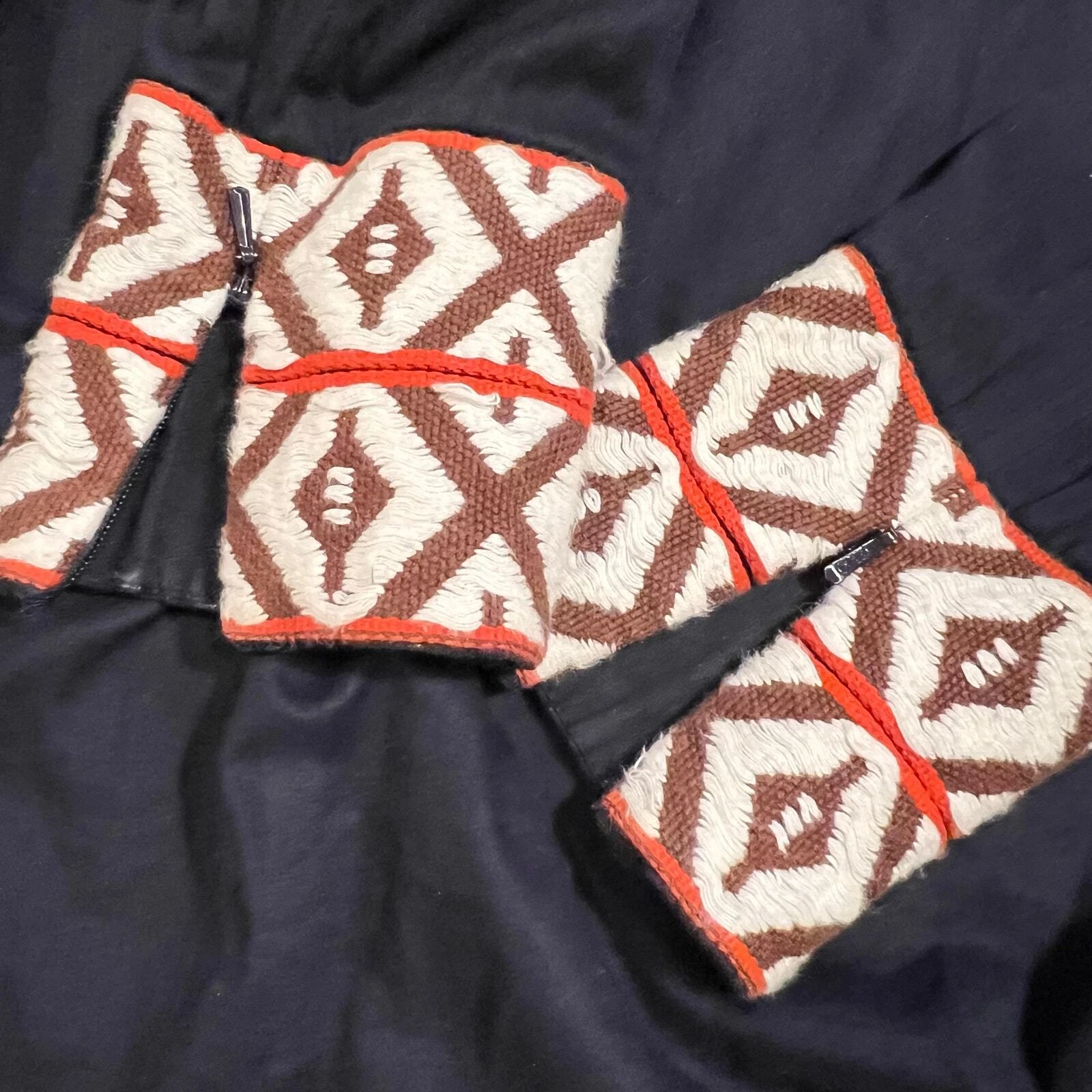 Tunica Tory Burch ricamata blu navy taglia 6 leggera trasparente casual boho spiaggia