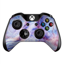 Skins Decal Wrap for Xbox One / One S Controller Purple Marble Pink Blue Swirl