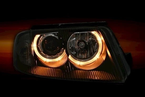 Angel Eyes Scheinwerfer Schwarz für VW Passat 3BG 00-05 Hauptscheinwerfer - Bild 3 von 4