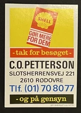Travelstamps: Denmark Shell Gas/Oil Advertising Label Mint MOGH