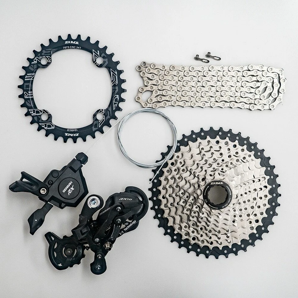 10 Speed Shifter+Rear Derailleurs+42T 46T Cassette/Chainrings+10s Chain Groupset - Image 2 of 4