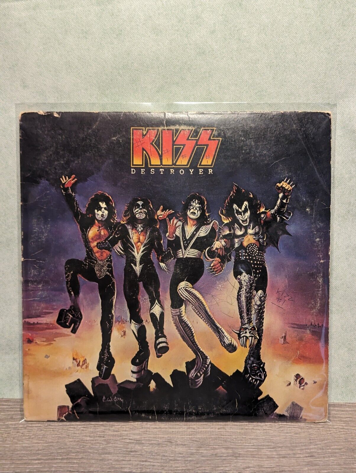 Kiss Destroyer 1976 LP Casablanca Inner sleeve Tested