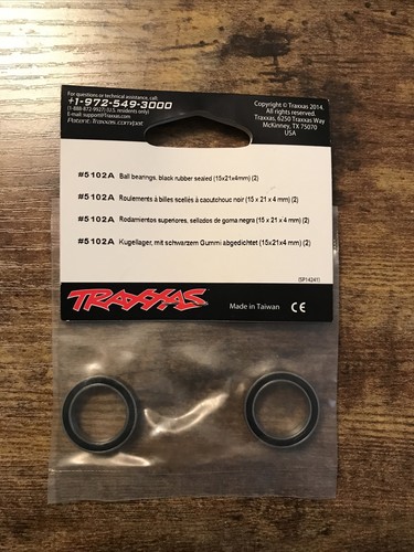 Traxxas 5102A 15x21x4mm Ball Bearings (2) - Picture 2 of 2
