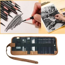 29Pcs Professional Drawing Artist Kit Set Pencils and Sketch Charcoal Art Tools