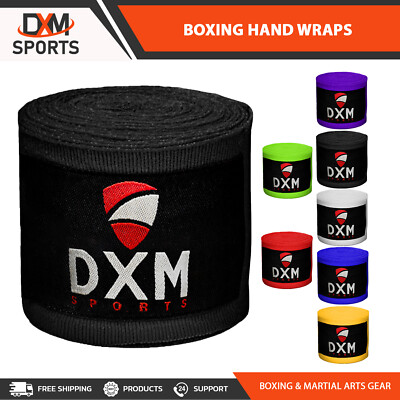 #ad DXM Boxing Hand Wraps 180quot; Elasticated Fist Inner Gloves MMA Muay Thai Bandages $7.99