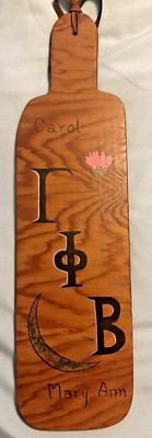 VTG 1957-58 SORORITY PADDLE GAMMA PHI BETA U OF MISSOURI COLUMBIA ALPHA DELTA