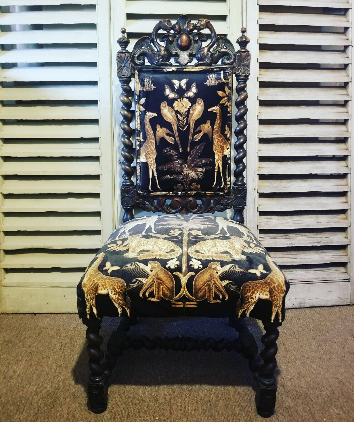 Victorian Barley twist  chair