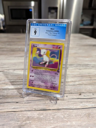 Mew Black Star Promo Pokemon League 2000 Pokemon Card #8 CGC 9 Mint
