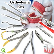 Braces Orthodontic Instruments Kits Brackets Tweezers Plier Ligature Scaler Sets