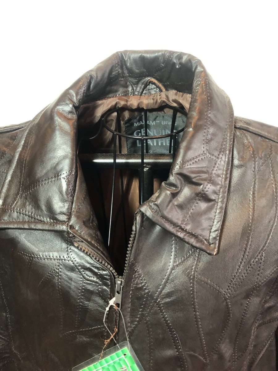 NWT Maxam 3X Brown Leather Top Grain Lambskin Jacket #ND1 | eBay