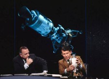 Walter Cronkite And Nasa Astronaut Wally Schirra TV Show 1970 Old Photo 1