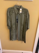 Van Heusen Men's Short Sleeve Button Up Shirt Size XL