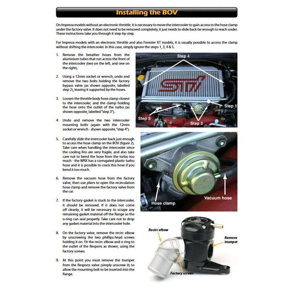 Válvula de soplado motorizada Go Fast Bits Deceptor Pro II TMS para Subaru WRX STI, XT Foto 3 de 4