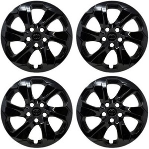 Hubcap Set for Toyota Rav4 2019-2025 OEM Custom Gloss Black Paint 17-inch 61186