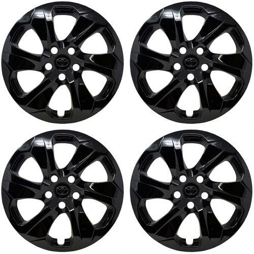 Hubcap Set for Toyota Rav4 2019-2025 OEM Custom Gloss Black Paint 17-inch 61186