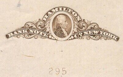 Hamilton Bank Note Engraving Printing Co Die Proof Imprint 1890