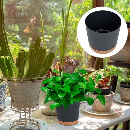 2 Pcs Plastic Plant Nursery Pots Flower for Indoor Plants Round Planter