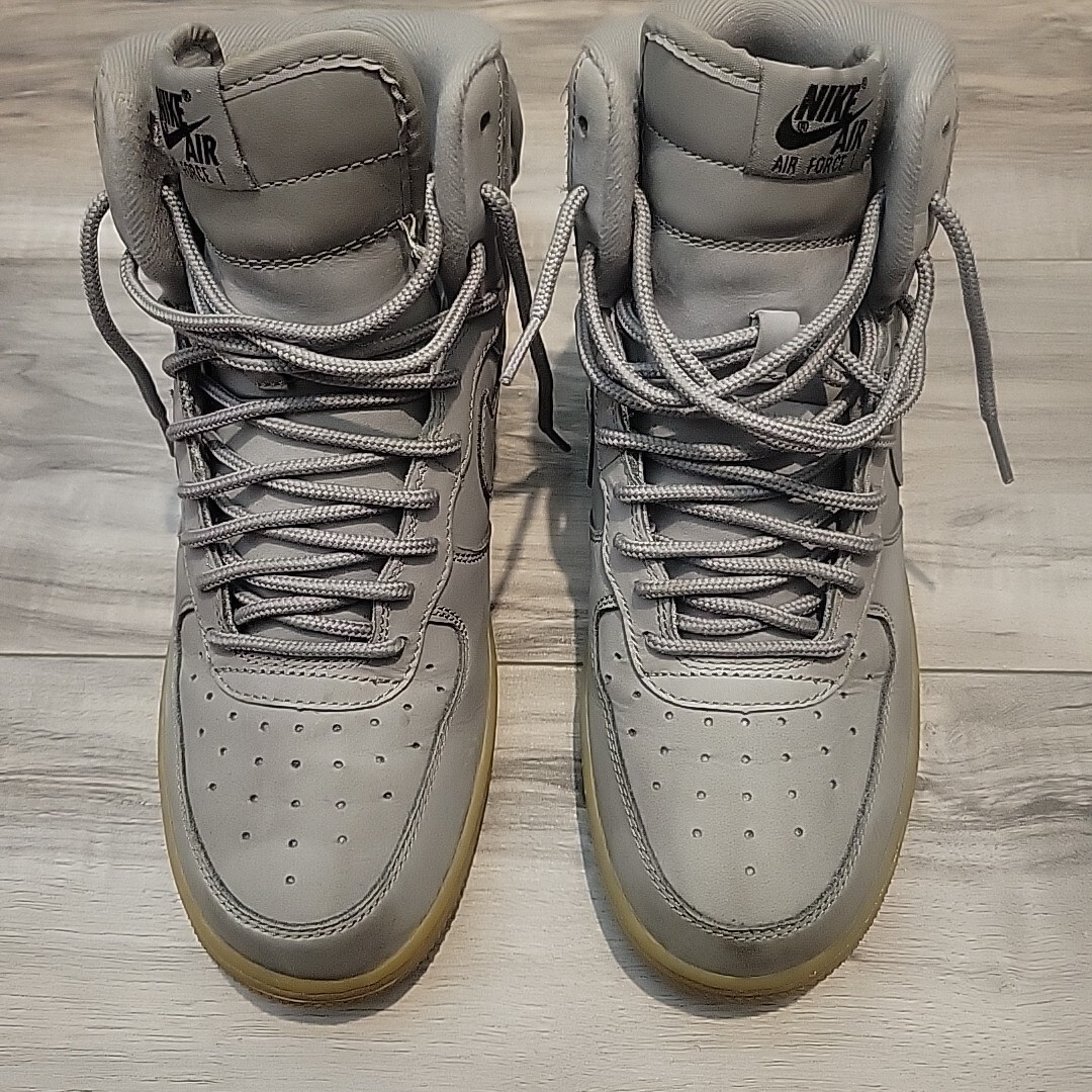 SAOLA Nike Air Force 1 Sneakers Youth 7 scarpe da ginnastica alte grigio suola gomma