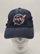 NASA Hat Embroidered Meatball Logo American Needle Adjustable Buckle Strap Mesh