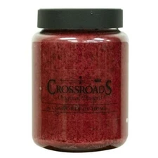 New Primitive JAR CANDLE COMFORTS OF HOME 26 oz Crossroads Double Wick Red