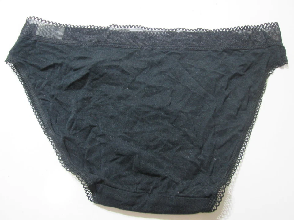 Nuevo con etiquetas Gilligan & O'Malley Mujer Talla XS Panty Negro Bikini Encaje Lencería íntima Foto 2 de 4