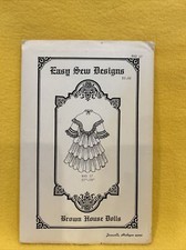 Brown House Dolls Easy Sew Designs Patterns FF, Unused, Uncut BHD 17 27" - 28"