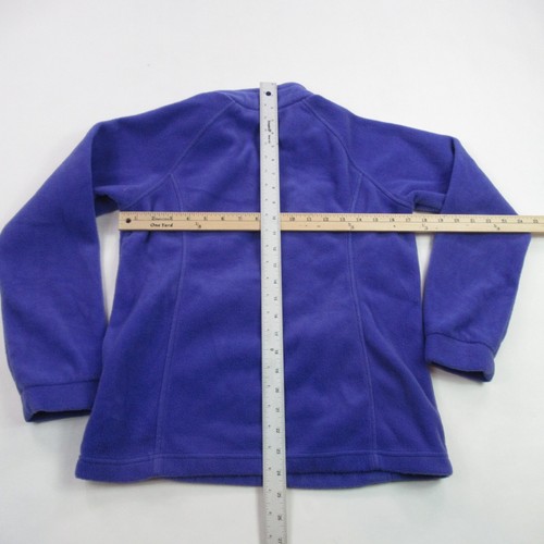 Columbia Jacket Girls Large Long Sleeve Full Zip Lightweight Outdoor Blue Fleece - Picture 5 of 10