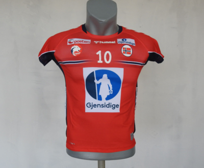 Team Norway Handball Activewear Jersey #10 Hummel Red Shirt Size