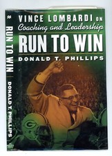 Run To Win Vince Lombardi On Coaching Donald T Phillips 1st Ed DJ Only No Book