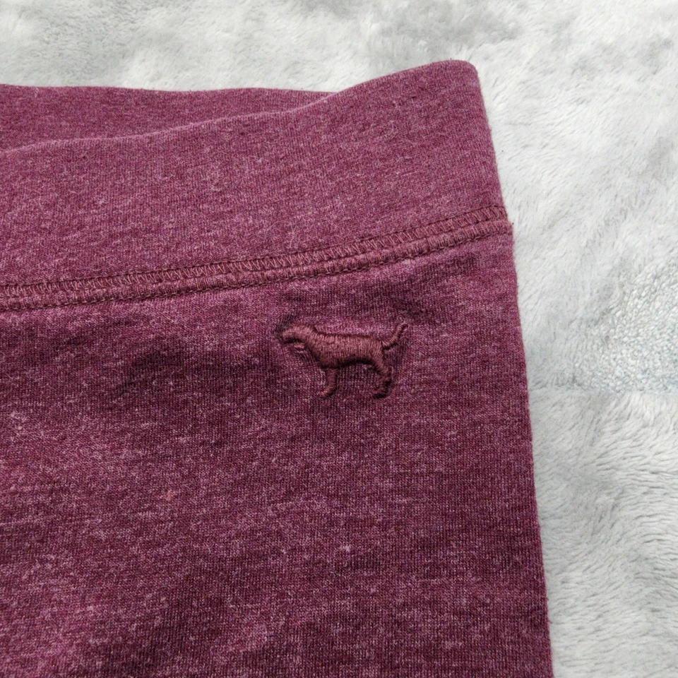 ROSA Victoria's Secret Leggings Mujer XS Borgoña Púrpura Mezcla Algodón Tobillo Foto 2 de 4