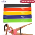 Resistance Bands Exercise Sports Loop Fitness Home Gym Yoga Latex Set Or Singles