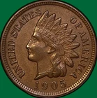 1905 Indian Head Cent Choice Extremely Fine XF+/AU Coin #36091