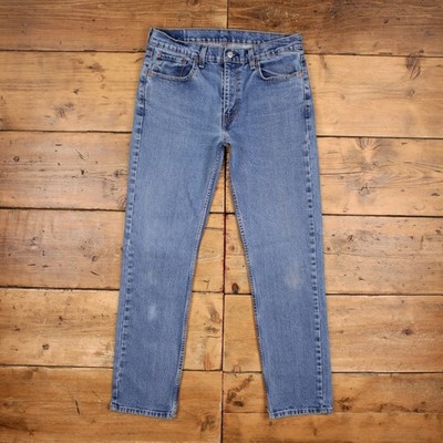 Levis 514 Jeans 33x32 Herren Blau Regular Straight Stonewash Red Tab Denim