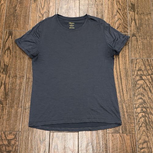 T-shirt girocollo Olivers uomo manica corta 100% lana merino grigio taglia. Medium