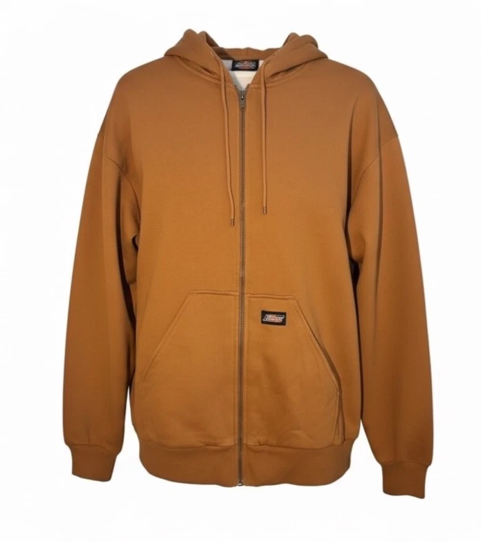 dickies mens size xl brown duck thermal lined hooded heavweight sweatshirt new