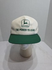 John Deere The Power To Lead Snap Back K Products Hat USA Made Vintage 90s