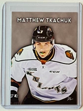 Matthew Tkachuk Limited Edition Artist Signed "London Knights" Trading Card 3/10