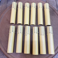 Vintage Drip Candle Socket Covers -Set of 12- Chandelier Candelabra - 4 in tall 