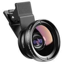 Phone Camera Lens, 2 in 1 Cell Phone Clip-on Lens Kit