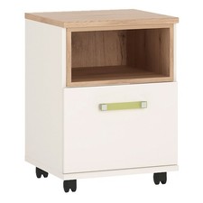 Modern Sideboard with 2 Doors, 1 Drawer & Flap - Green/Grey or Oak/Grey