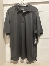 Ben Hogan Men's Performance Polo, Asphalt Gray , Striped, XL Golf NWT Athleisur