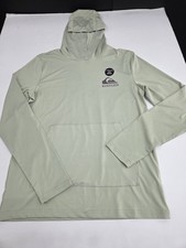 NWT Quicksilver Mens Long Sleeve Quick Dry Hoodie UPF 50 Sage Small 8512