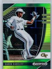 2020 Panini Prizm Draft Picks #PDP146 Baron Radcliff Hyper Green and Yellow