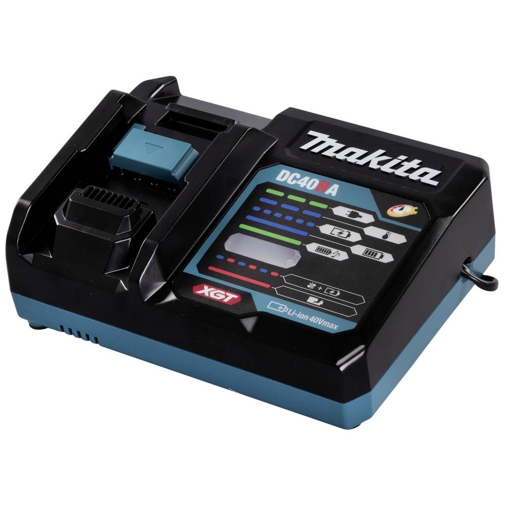 Chargeur rapide Makita 191E07-8 à refroidissement actif pour outils XGT