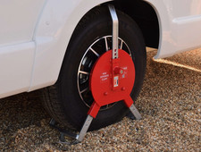 SAS New Defender LARGE Motorhome Van Wheel Clamp fits 16"-22" 195-295mm wide