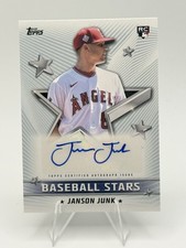 Janson Junk Topps Series 1 Baseball Stars Autographs Rookie #BSA-JJ Angels 2022