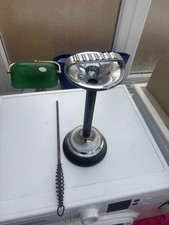 Chrome Floor Standing Ashtray 50’s 60s 70s Vintage Retro Height 36cm metal