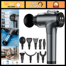 Handheld Electric Massage Gun for Athletes - Deep Tissue Percussion Massager, 30